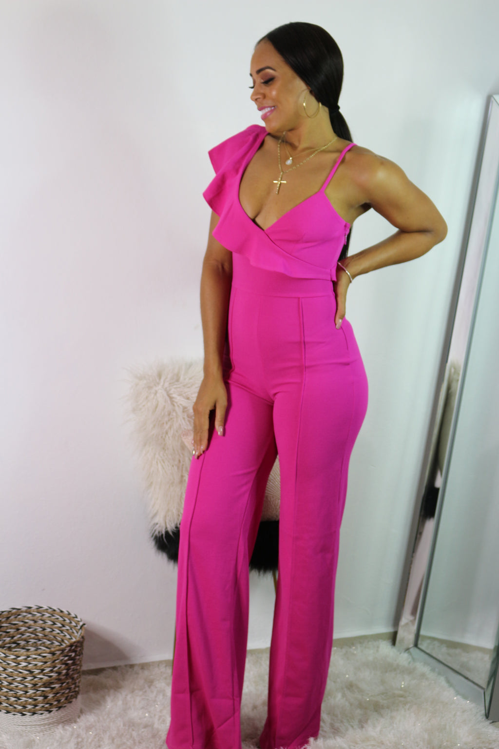 Fuschia jumpsuit