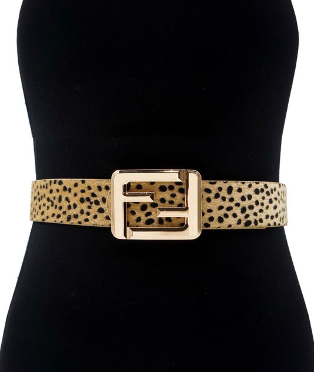 Animal print belts