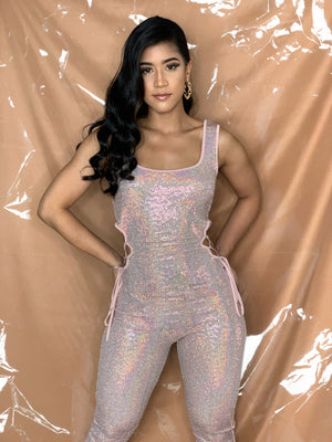 Rose gold jumpsuit