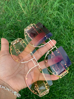 Metal squared sunnies